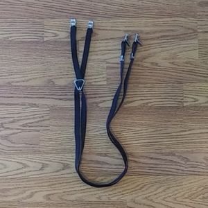 Uniqlo black suspenders